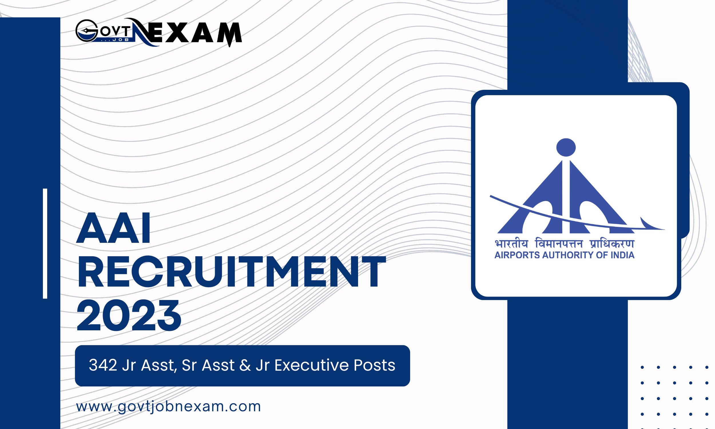 You are currently viewing AAI Recruitment 2023: Online Forms Available For 342 Jr Asst, Sr Asst & Jr Executive Posts