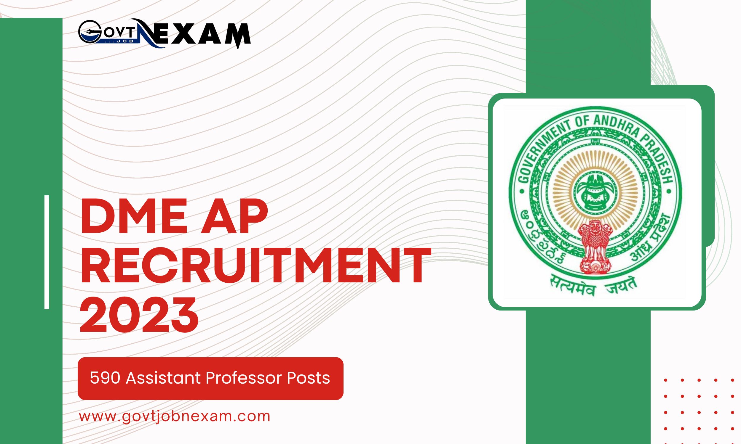 Read more about the article DME AP Recruitment 2023: Register online for 590 Assistant Professor Posts