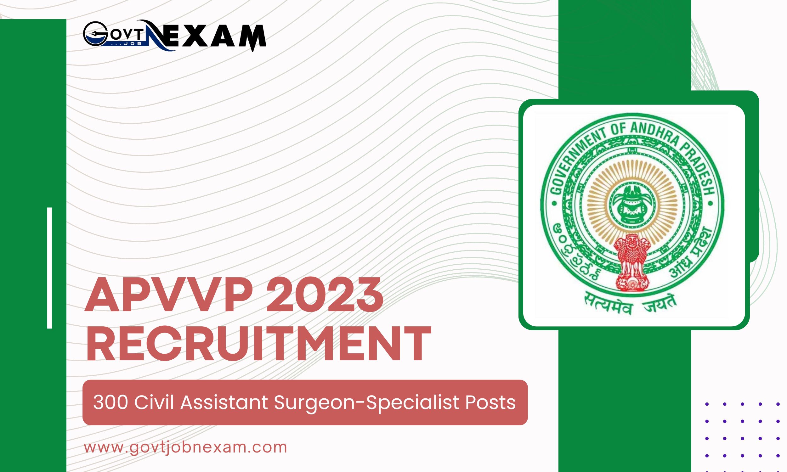 Read more about the article APVVP Recruitment 2023: Fill Application Form for 300 Civil Assistant Surgeon-Specialist Posts