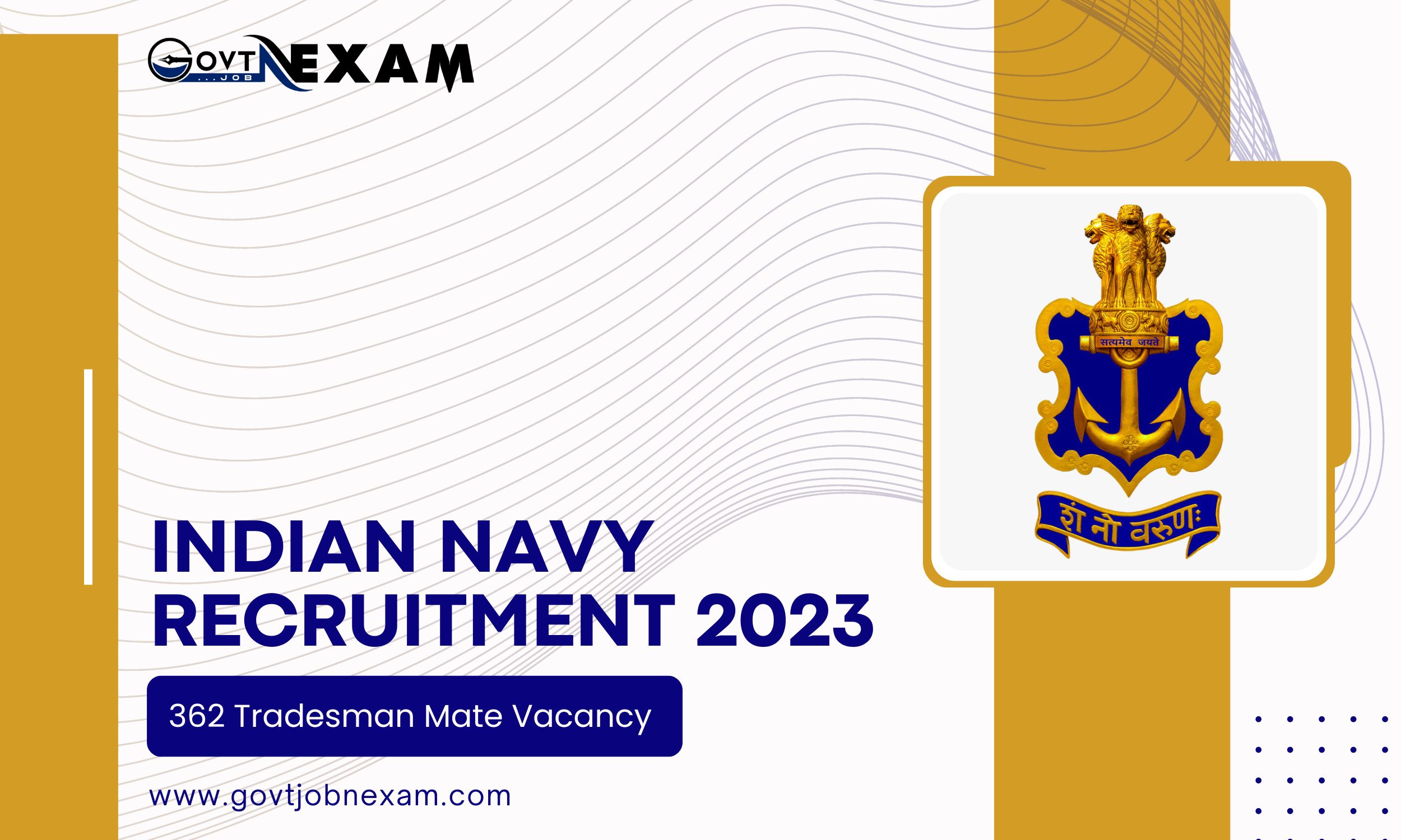 You are currently viewing Indian Navy Recruitment 2023: Fill Online For 362 Tradesman Mate Post