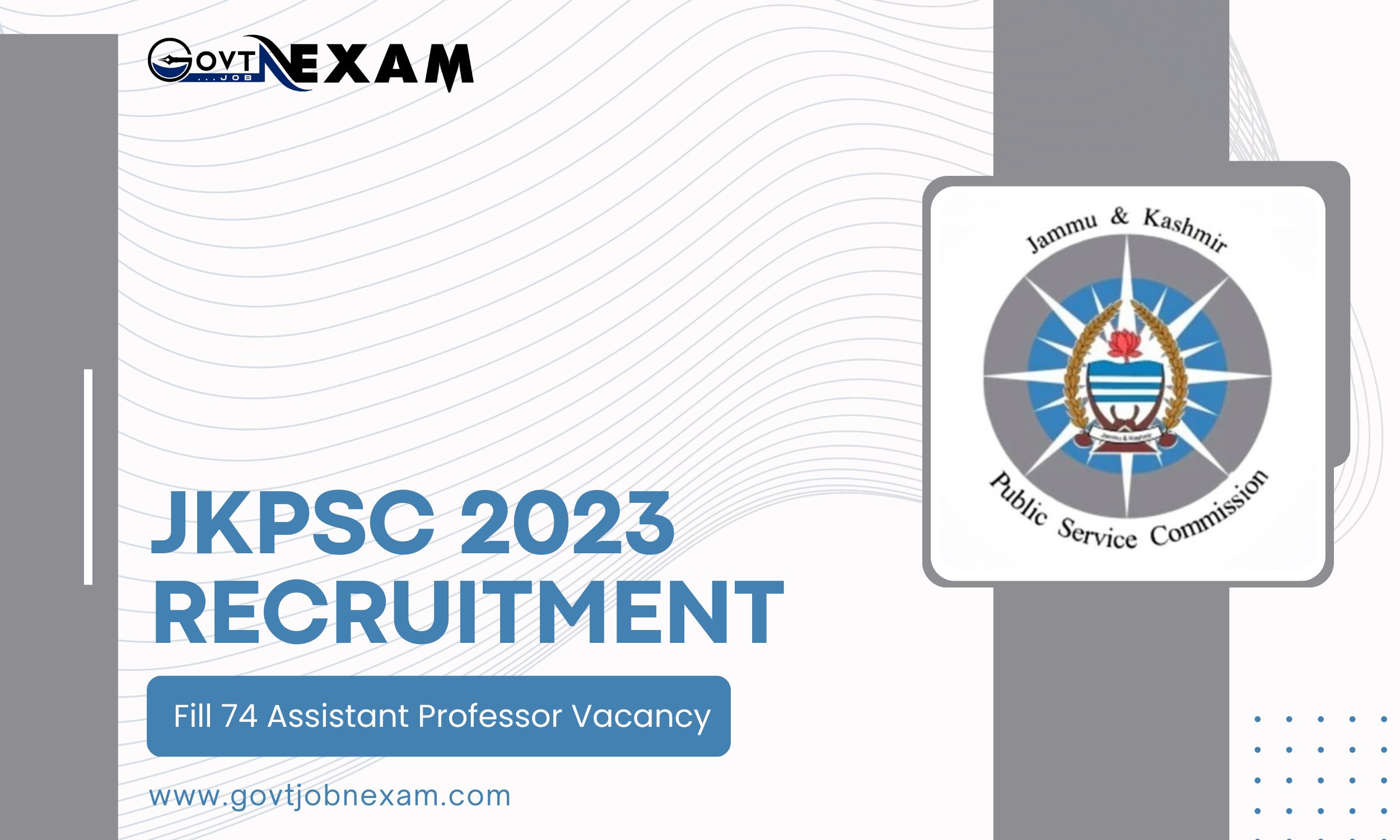 Read more about the article JKPSC Recruitment 2023 | Fill 74 Assistant Professor Vacancy