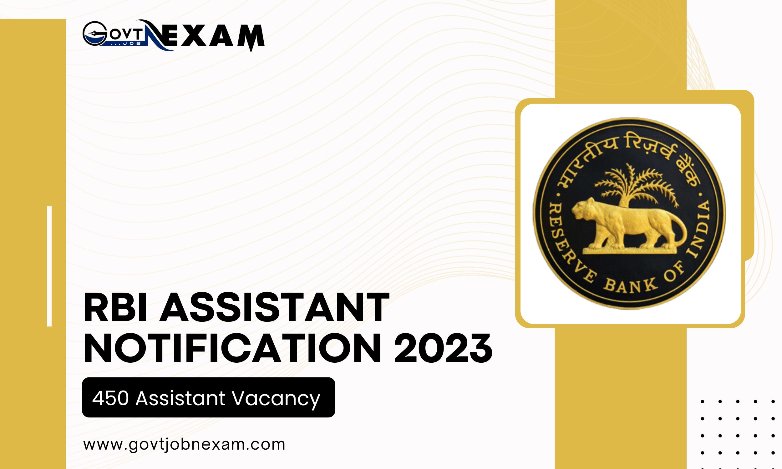 Read more about the article RBI Assistant Notification 2023: Fill Online Application Form for 450 Assistant Vacancy