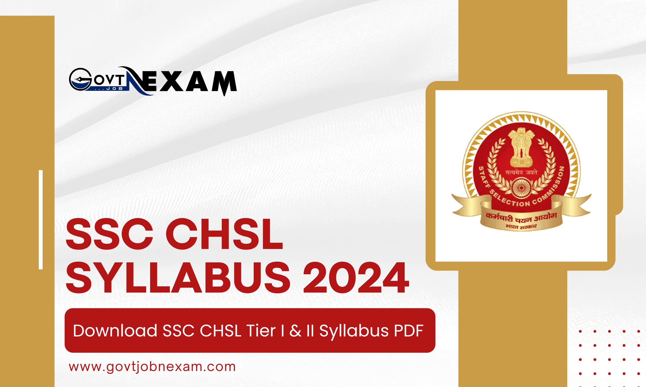 Read more about the article SSC CHSL Syllabus 2024: Download SSC CHSL Tier I & II Syllabus PDF in English